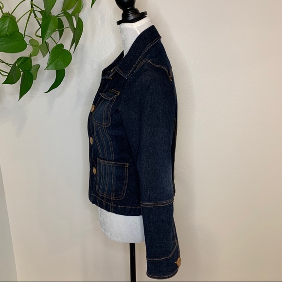 Anthropologie Tulle Petite Jean Jacket. - Picture 3 of 6